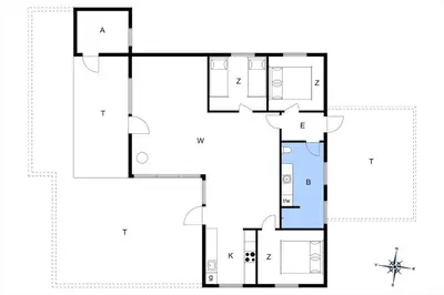 a floor plan of a house at LK1935-Lokken-Pernillevej-17 in Løkken