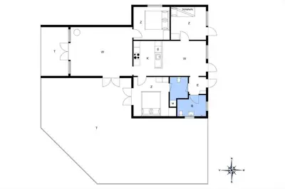 a floor plan of a house at LK344-Lokken-Ragnhildsvej-3 in Løkken