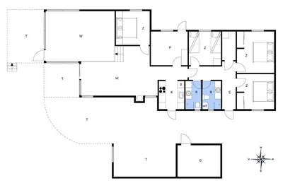 a floor plan of a house at LK1786-Lokken-Nannasvej-18 in Løkken