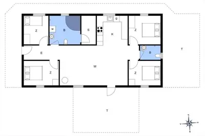 a house with a viewfourth floor plan at LK167-Lokken-Kringelbaekvej-43 in Løkken