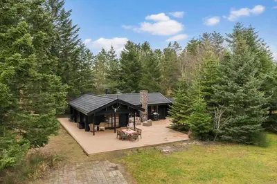 an overhead view of a house in the woods at BL1224-Saltum-Vikingebanke-7 in Saltum