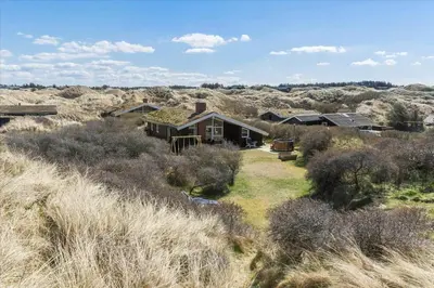 an aerial view of a house in the desert at BL771-Saltum-Egernvej-36 in Saltum