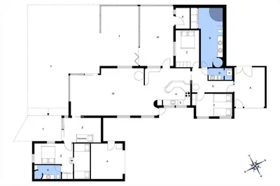 a floor plan of a house at BL1375-Blokhus-Klitvejen-15 in Blokhus