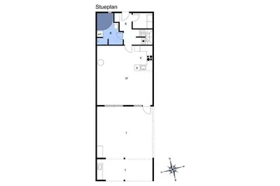 a floor plan of a house at BL1619-Blokhus-Klitheden-Nord-42 in Blokhus