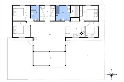 a house with a viewfourth floor plan at BL1577-Blokhus-Lars-Liensvej-27 in Blokhus