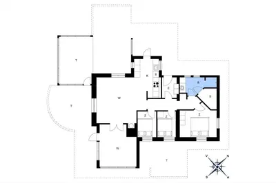 a floor plan of a house at BL1396-Blokhus-Laerkevej-8 in Blokhus
