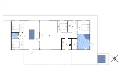 a house with a viewfloor plan at BL1513-Blokhus-Gyldenrisvej-18 in Blokhus