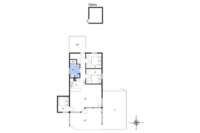 a floor plan of a house at BL1338-Pandrup-Lunekrogen-10 in Pandrup