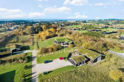 an aerial view of a large house with grass at BL106-Saltum-Tolhoj-2 in Saltum