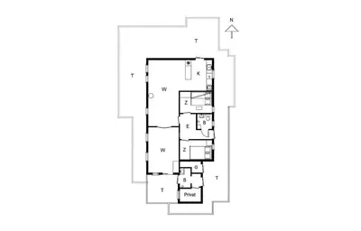 a floor plan of a house at BL745-Saltum-Karen-Mariesvej-70 in Saltum