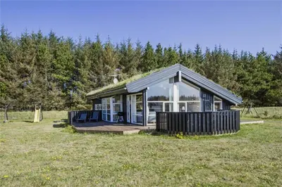 a small house in the middle of a field at BL486-Saltum-Laustvej-32 in Saltum
