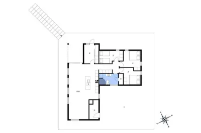 a floor plan of a house at BL1350-Blokhus-Taarnfalkevej-29 in Blokhus