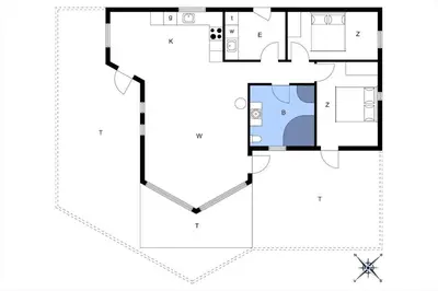 a floor plan of a house at BL127-Saltum-Laustvej-22 in Saltum