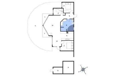 a house for a familyfirst floor plan at BL637-Blokhus-Klitvejen-35 in Blokhus