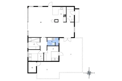 a floor plan of a house at BL441-Pandrup-Sydvej-14 in Pandrup