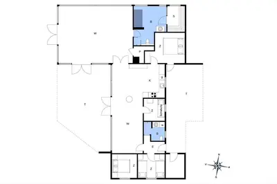 a floor plan of a house at BL1530-Saltum-Kohlsvej-7 in Saltum