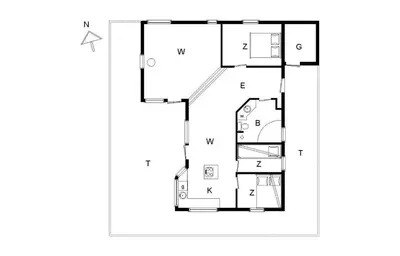 a house on a slopefloor plan at BL832-Saltum-Kohlsvej-8 in Saltum