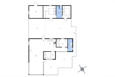 a floor plan of a house at BL253-Blokhus-Jaegerbakken-9 in Blokhus