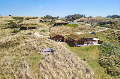 an overhead view of a house on a hill at BL1801-Saltum-Kordalsvej-115 in Saltum