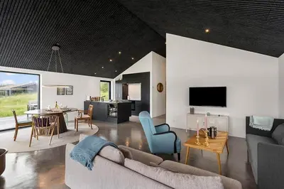a living room with a couch and a table at BL1364-Saltum-Tolhoj-34 in Saltum