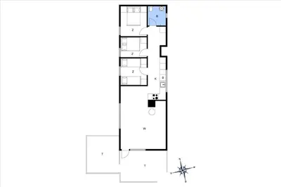 a floor plan of a house at BL1749-Pandrup-Tunen-5 in Pandrup