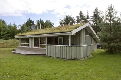 a house with a grass roof on top of it at BL178-Saltum-Ornebjergvej-16 in Saltum