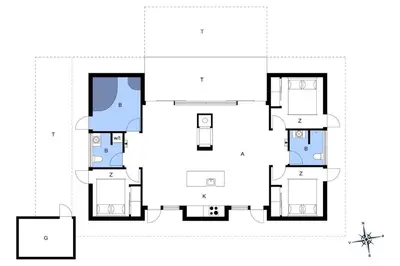 a house for a familyfirst floor plan at BL698-Blokhus-Kr-Thomsensvej-3 in Blokhus