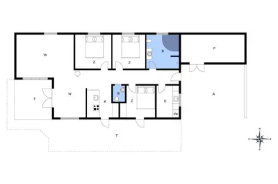 a house with a viewfourth floor plan at BL191-Blokhus-Bloksbjerg-13 in Blokhus