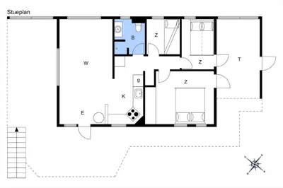 a house for a familyfirst floor plan at BL1100-Blokhus-Klitvejen-44 in Blokhus