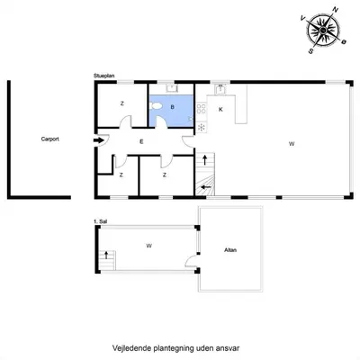 a floor plan of a house at G430-Lemvig-Myntevej-30 in Lemvig