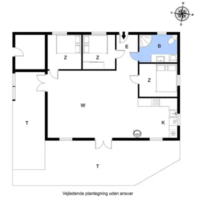 a floor plan of a house at G161-Lemvig-Porsevej-61 in Lemvig