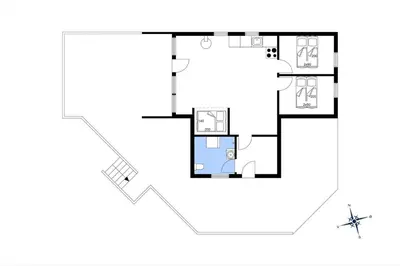 a floor plan of a small house at 257-Harboore-Dalevej-8 in Harboør