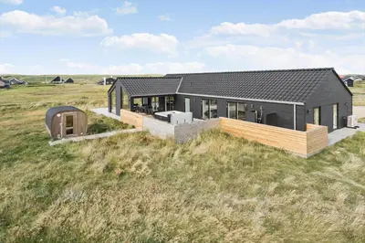 a rendering of a house in a field at 360-Harboore-Alkajavej-11 in Harboør