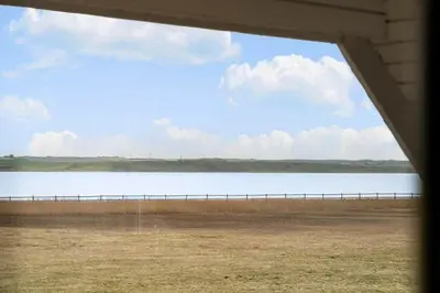 a view of a large body of water from a window at 181-Harboore-Vejlby-Klit-78 in Harboør