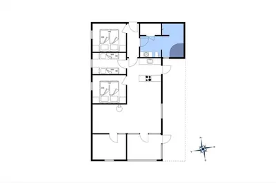 a floor plan of a house at 204-Harboore-Vejlby-Klit-33 in Harboør