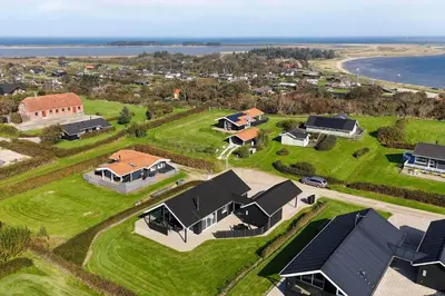 an aerial view of a house on a estate at G331-Lemvig-Myntevej-31 in Lemvig