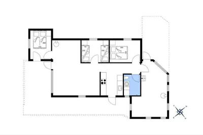 a floor plan of a house at 121-Harboore-Vejlby-Klit-173-a in Harboør