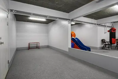 a play room with a slide and a chair at G261-Lemvig-Vinkelhagevej-161 in Lemvig