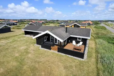 an overhead view of a house with a roof at 175-Harboore-Neerlandiavej-180 in Harboør