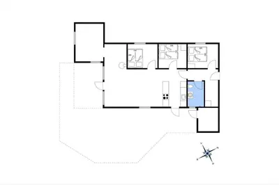 a floor plan of a house at 813-Harboore-Neerlandiavej-136 in Harboør