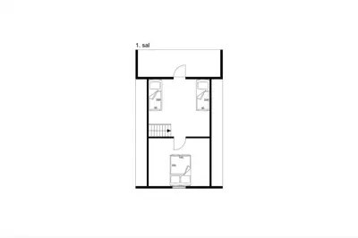 a floor plan of a small house at LF14258-Fur-Marehalmvej-8 in Fur