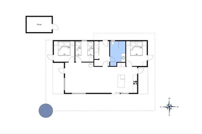 a house with a viewfourth floor plan at LF112-Vestervig-Ingeborgs-Alle-12 in Vestervig