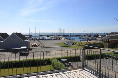 a view of a marina with boats in the water at LF10214-Thyholm-Havnefronten-14 in Thyholm