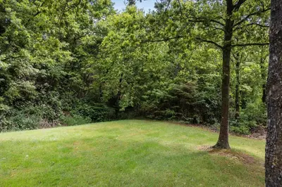 a green field with a tree in the middle at LF0027-Thyholm-Sondbjerg-Strandvej-27 in Thyholm