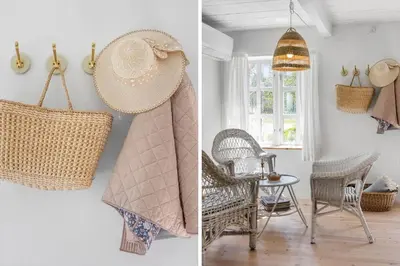 a room with a chair and a basket and a table at JB199-Fjerritslev-Svinklovvej-403 in Fjerritslev