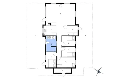 a floor plan of a house at JB140-Frostrup-Svenstibakkevej-68 in Frøstrup