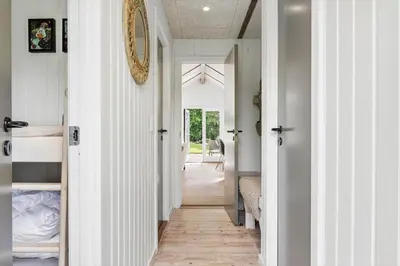 a hallway of a home with white walls at JB273-Fjerritslev-Hasselvej-39 in Fjerritslev