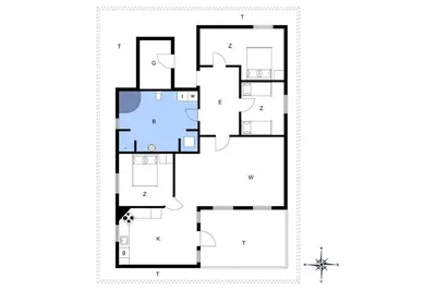 a house with a poolfourth floor plan at JB759-Fjerritslev-Revlingestien-45 in Fjerritslev
