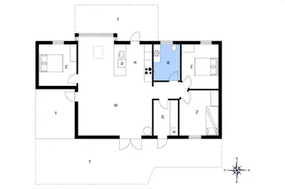 a floor plan of a house at JB324-Fjerritslev-Tyttebaerstien-42 in Fjerritslev