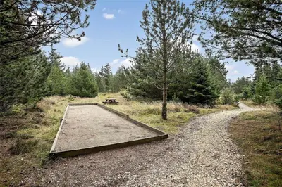 a dirt road in the middle of a forest at JB158-Fjerritslev-Lynghojsletten-27 in Fjerritslev